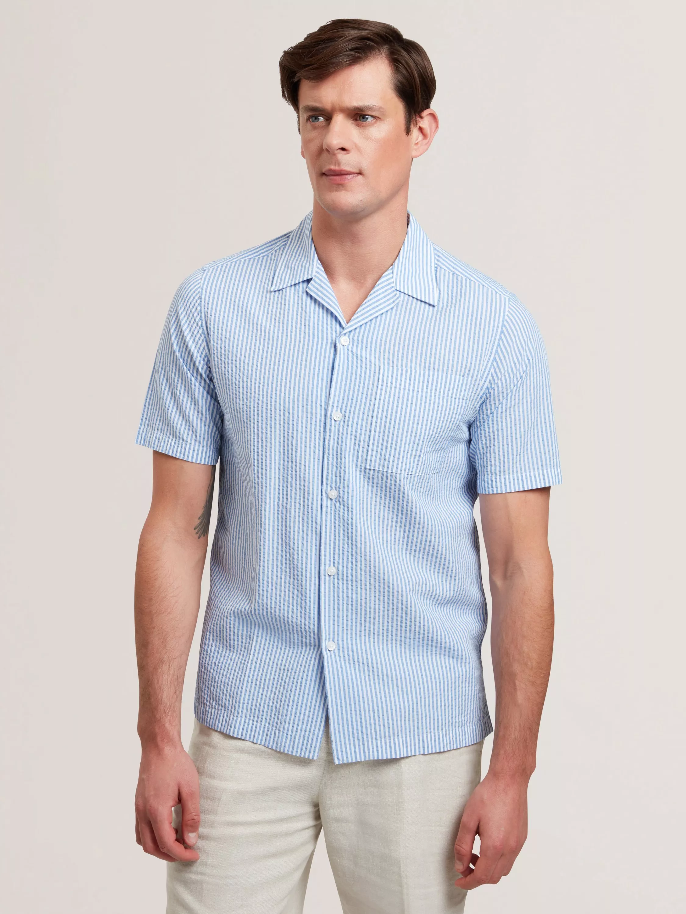 シャツ IONSEOUL Sells Seersucker Stripe Shirt JE1067 Boys 8-16 Seersucker Stripe Shirt | Shirts | Tommy Kids
