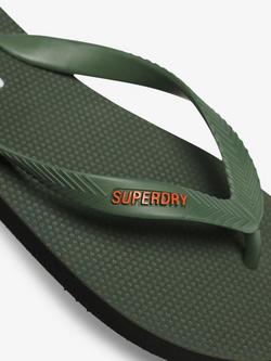 Superdry Core Essential Flip Flops, Army Khaki - view 2, Army Khaki
