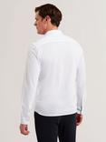 Ted Baker Luckey Regular Fit Pique Cotton Jersey Shirt, White