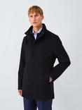 John Lewis Wool Blend Car Coat, Navy