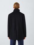 John Lewis Wool Blend Car Coat, Navy