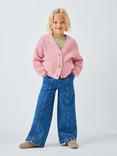 John Lewis Kids' Stitch Knit V-Neck Cardigan, Multi