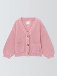 John Lewis Kids' Stitch Knit V-Neck Cardigan, Multi