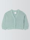 John Lewis Kids' Popcorn V-Neck Cardigan, Bright Blue