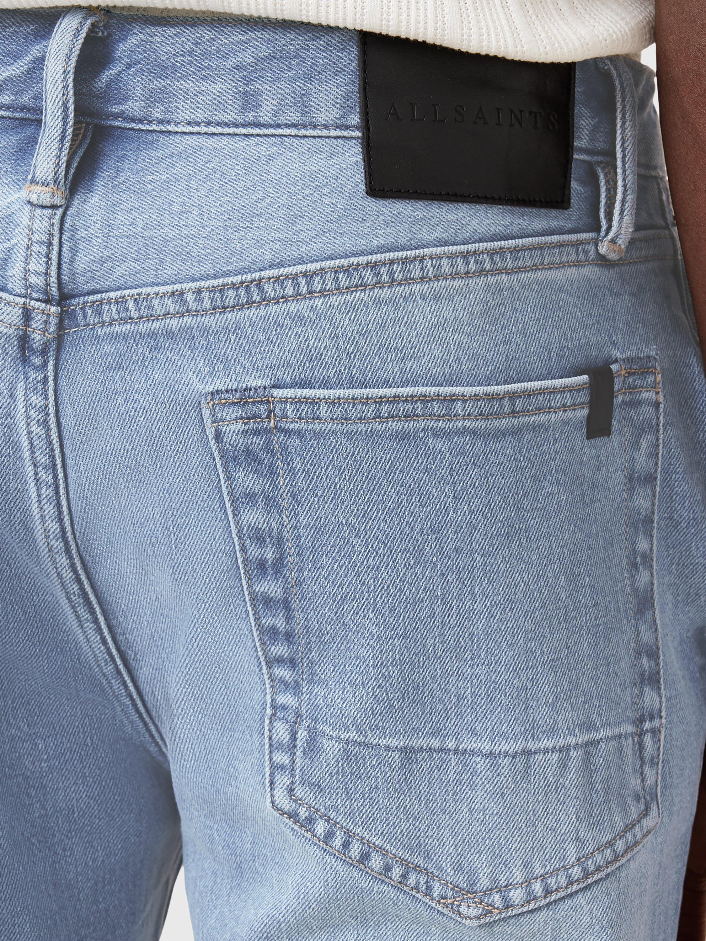 Product image 6 of 10, which shows AllSaints Iggy Slim Fit Jeans, Pale Indigo Blue, W32/L30