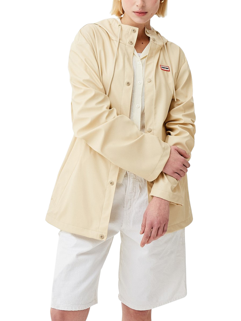 Product image 1 of 6, which shows Hunter Izzy Waterproof Rain Jacket, Gravel, S