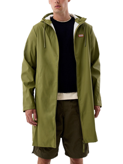 Hunter Andrea Waterproof Raincoat, Deep Lichen Green
