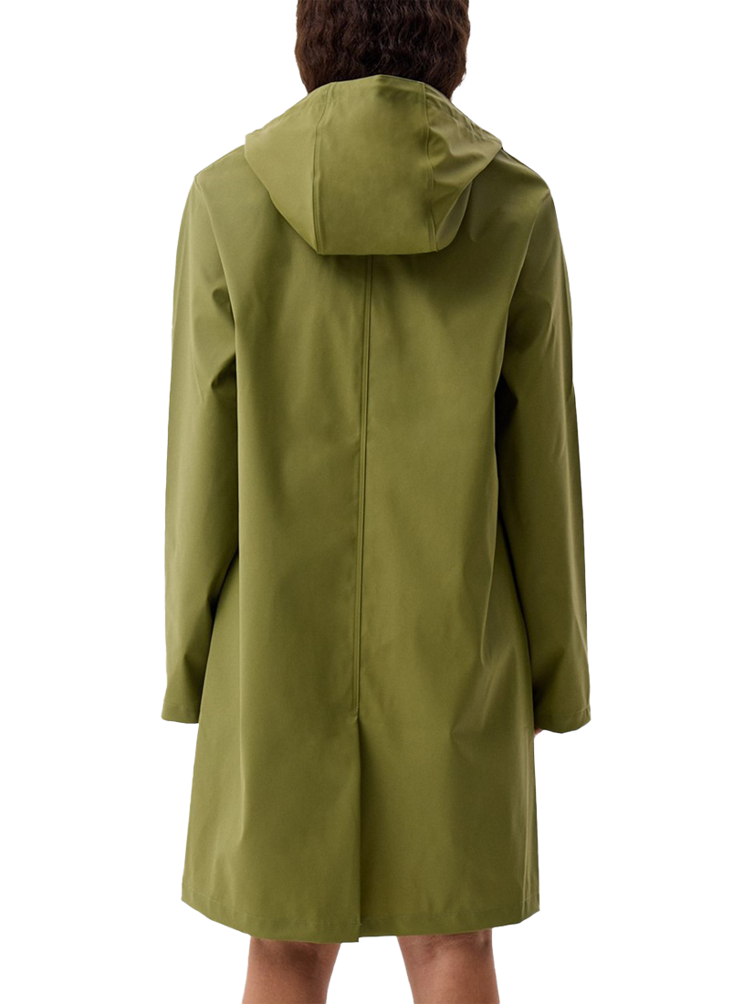 Product image 2 of 3, which shows Hunter Andrea Waterproof Raincoat, Deep Lichen Green, S