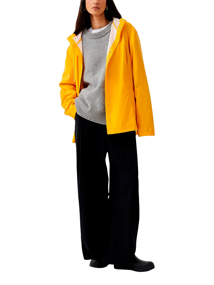 Product image 3 of 6, which shows Hunter Izzy Waterproof Rain Jacket, Gold Fusion, S