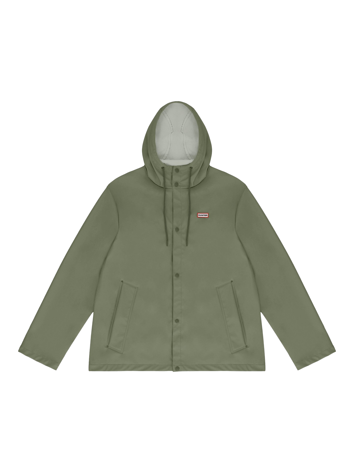 Hunter Izzy Waterproof Rain Jacket, Deep Lichen Green