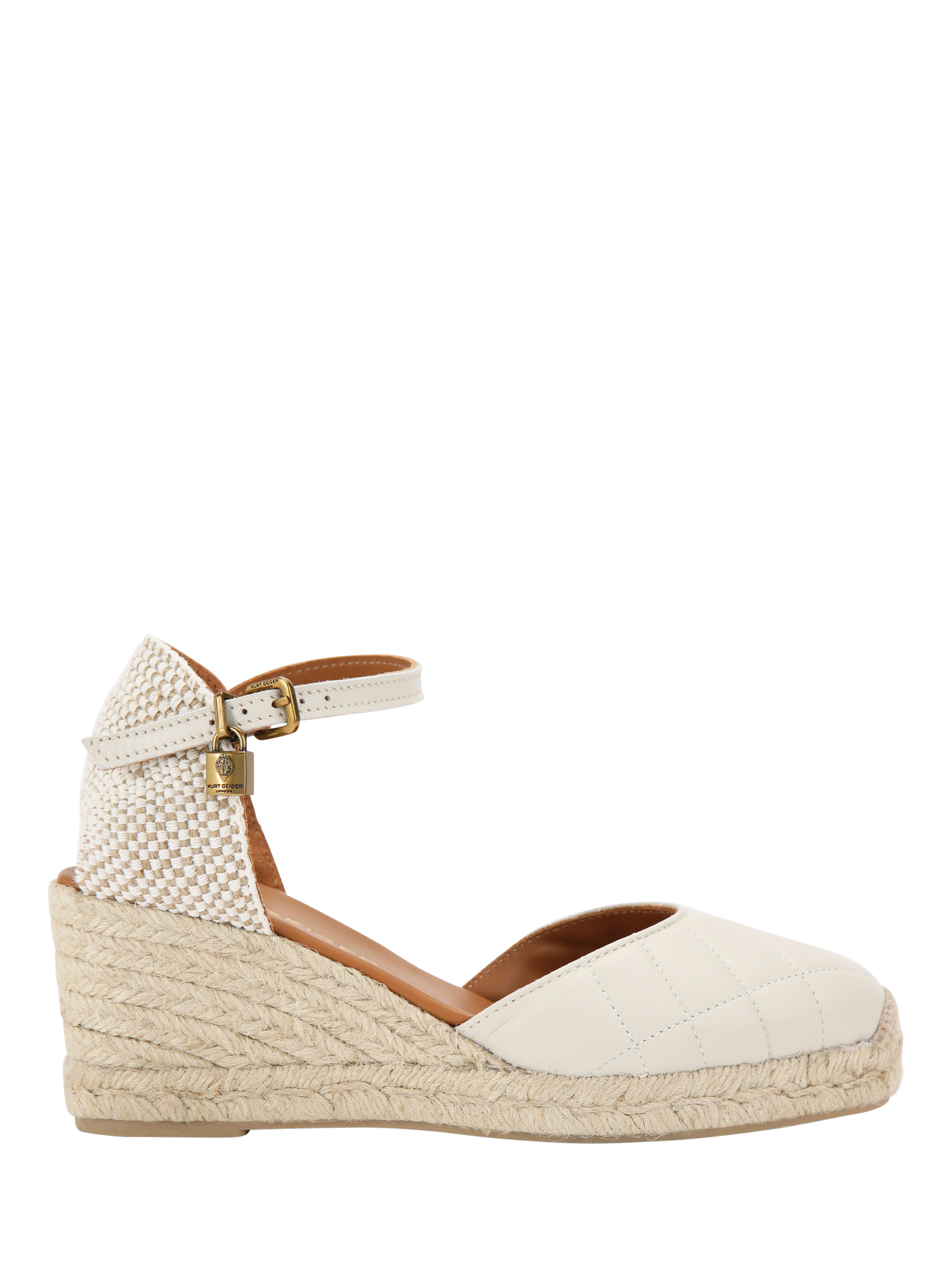 Kurt Geiger London Brixton Wedge Heel Espadrille Sandals, Natural