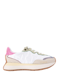 Kurt Geiger London Nylon Quilt Trainers, White/Multi