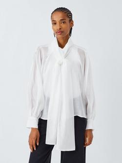 AND/OR Cassie Pussybow Blouse, Off White, Off White