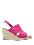Moda in Pelle Kanji Suede Wedge Heel Slingback Sandals