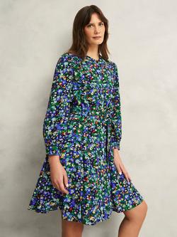 Hobbs Isadora Floral Mini Dress, Multi, Multi