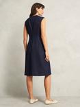 Hobbs Kayleigh Pure Linen Dress, Navy