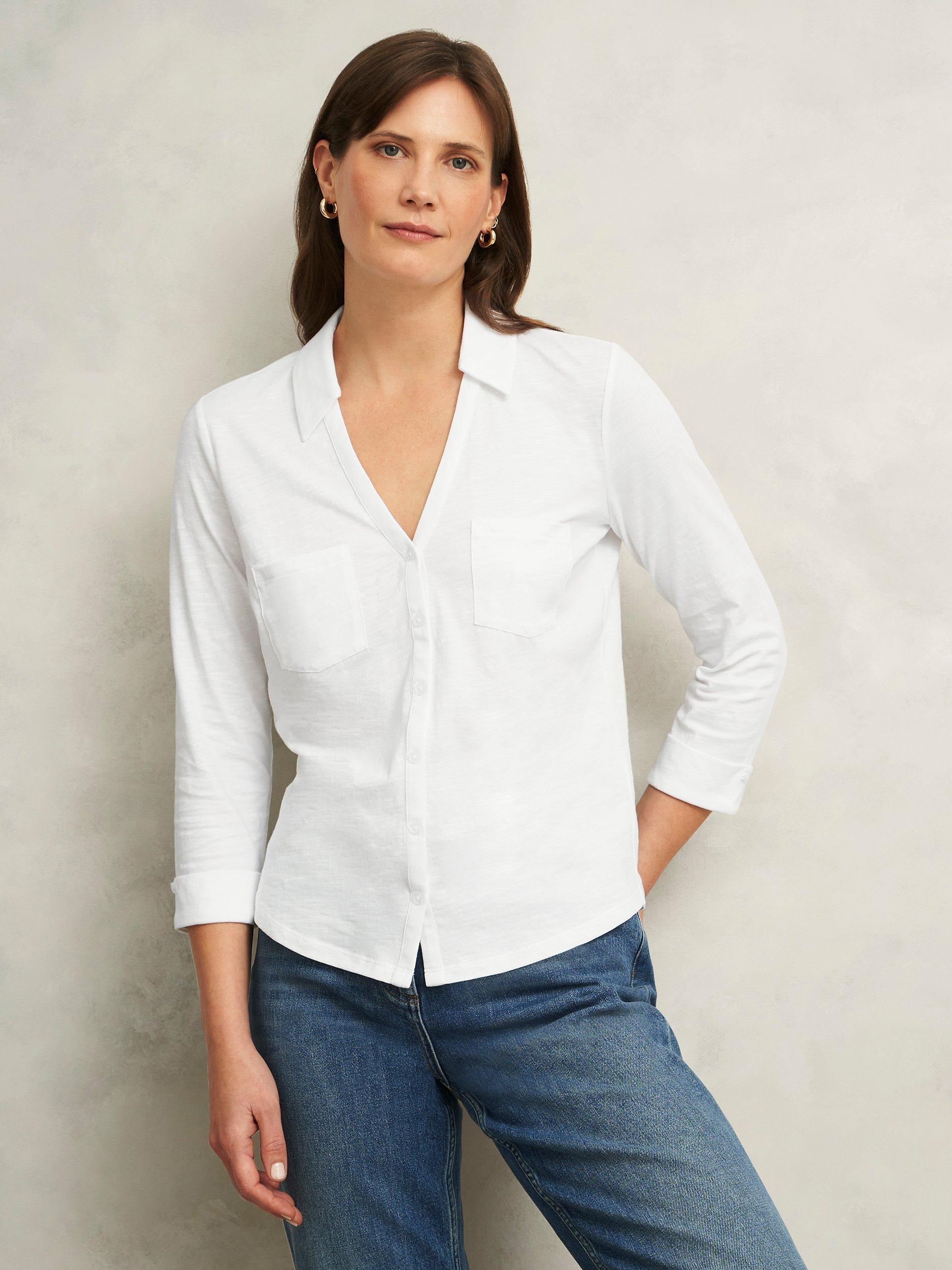 Hobbs Zariah Cotton Slub Shirt Hobbs Zariah Cotton Slub Shirt