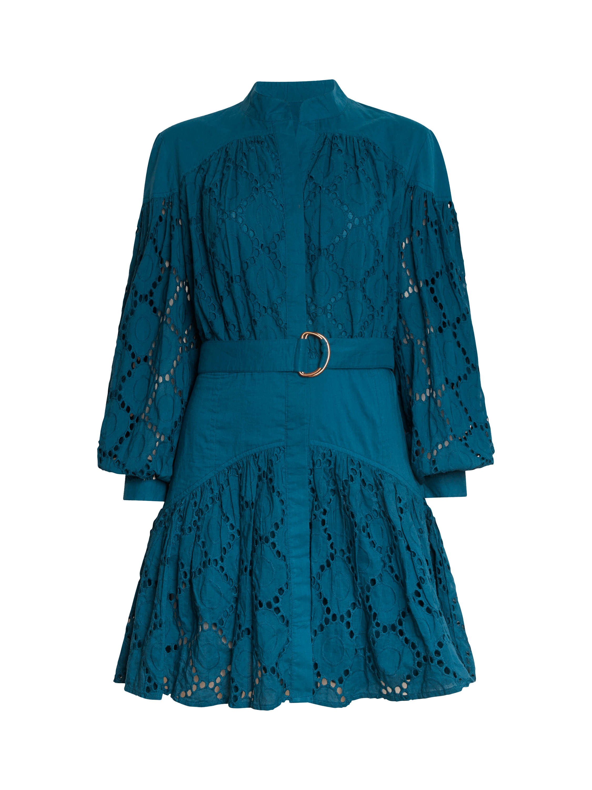 Product image 7 of 7, which shows James Lakeland Broderie Anglaise Embroidered Dress, Navy, 10