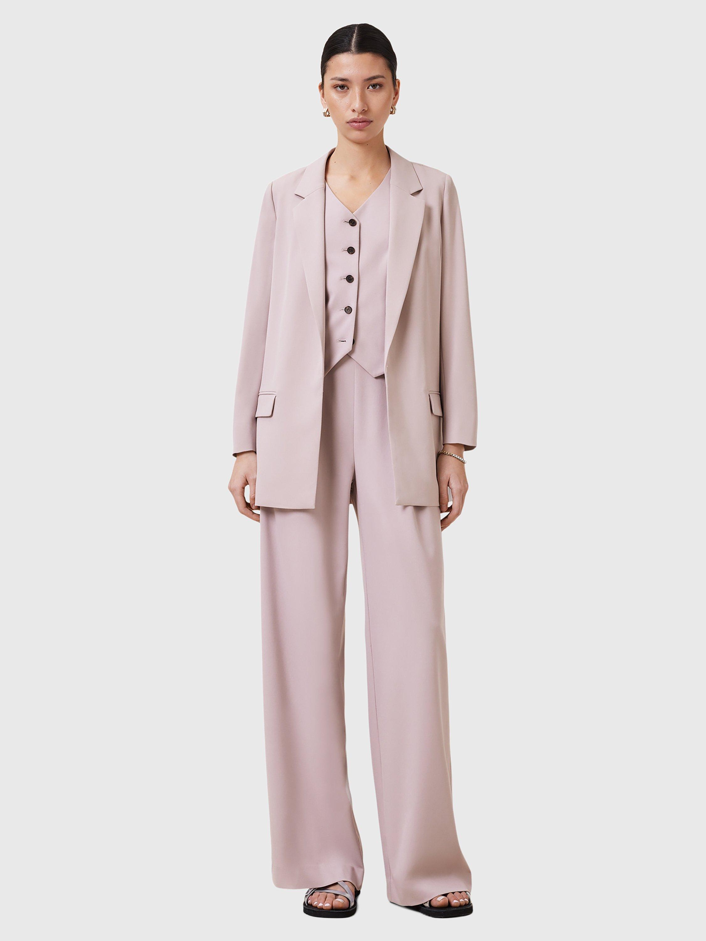 Product image 3 of 7, which shows AllSaints Aleida Tailored Blazer, Pink, 8