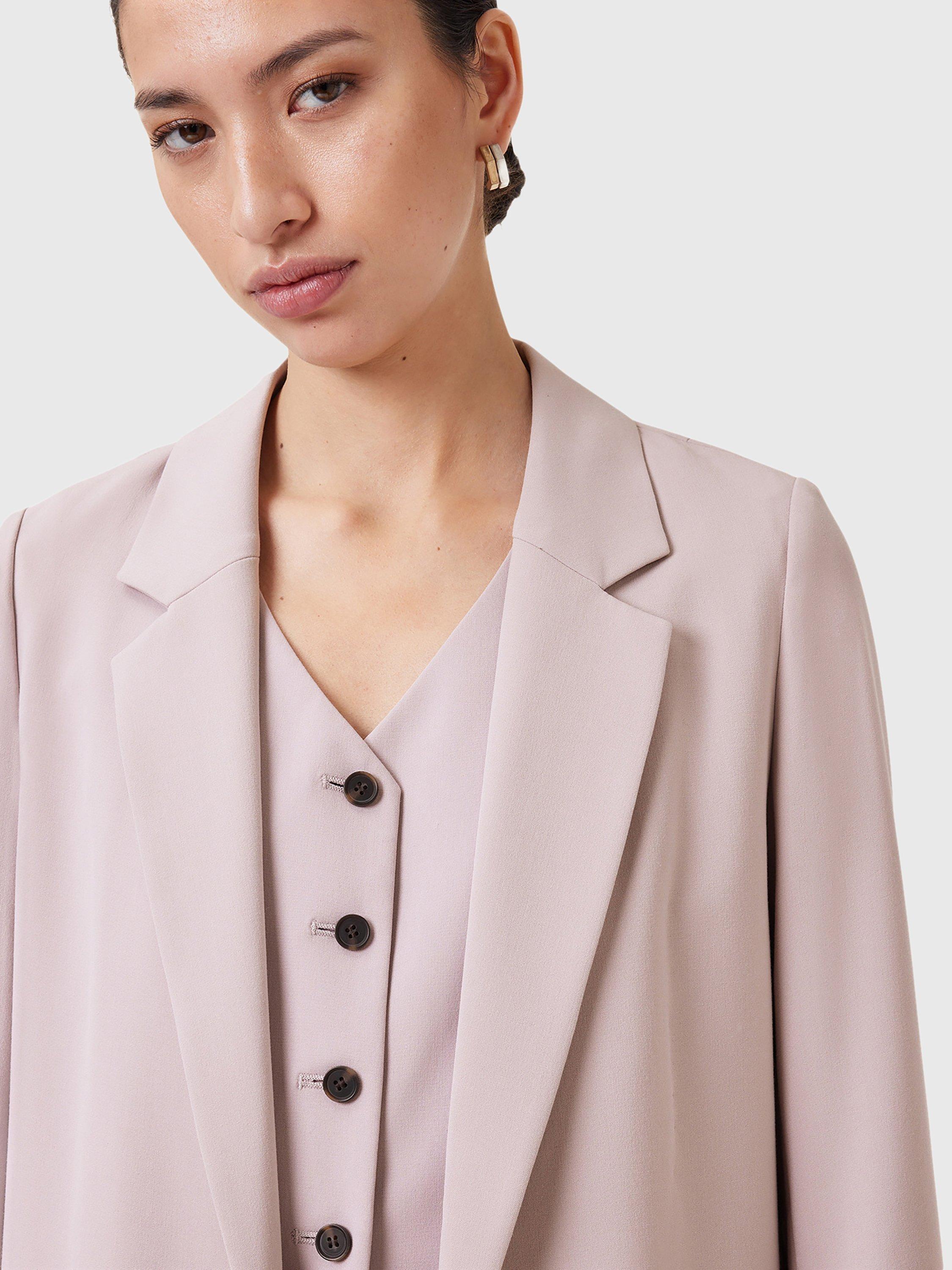 Product image 5 of 7, which shows AllSaints Aleida Tailored Blazer, Pink, 8