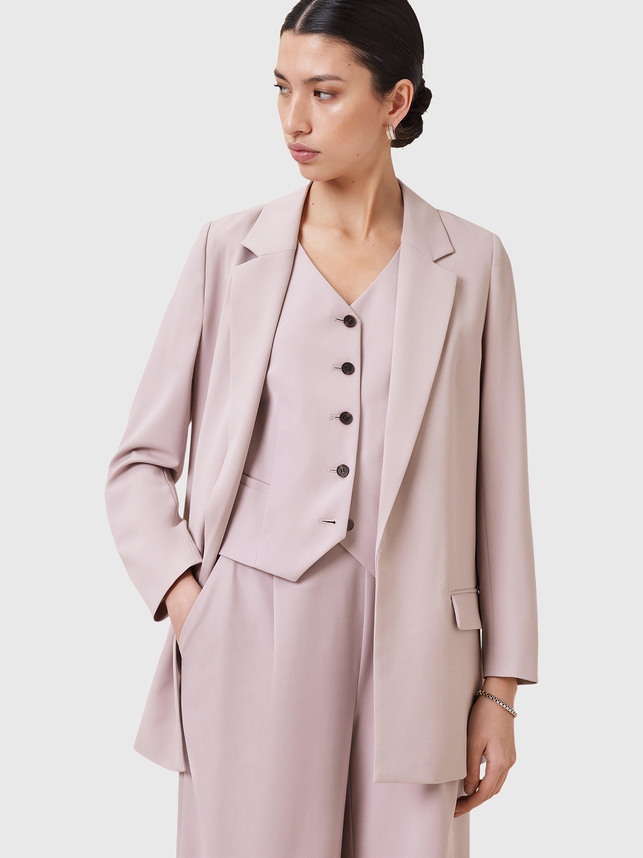 Product image 6 of 7, which shows AllSaints Aleida Tailored Blazer, Pink, 8