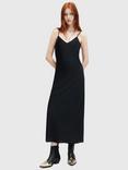 AllSaints Bryony Strappy Slip Dress, Black Black