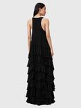 AllSaints Cavalry Tiered Hi-Low Hem Maxi Dress