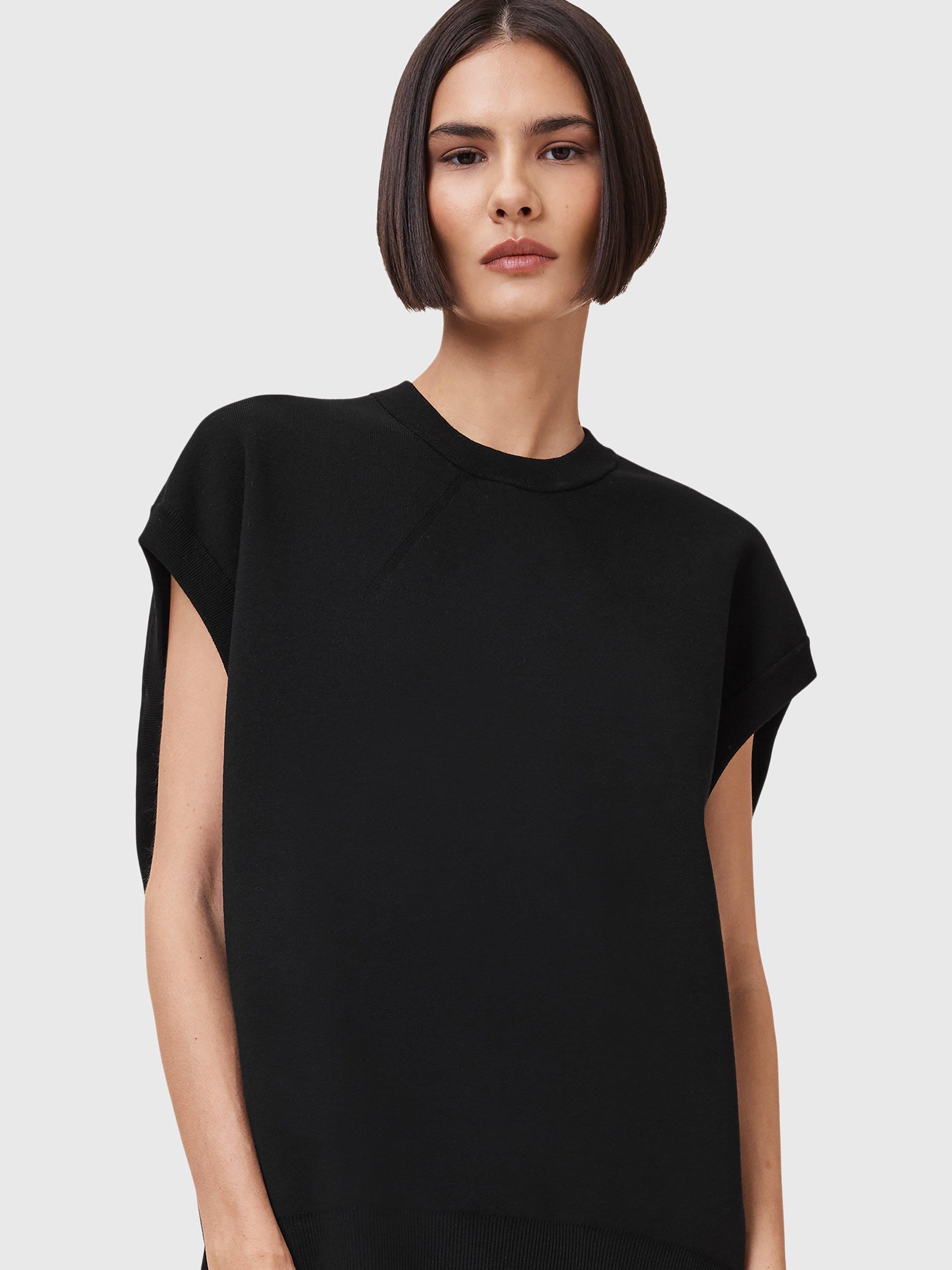 Product image 6 of 10, which shows AllSaints Leia Harley Dress, Black, XS