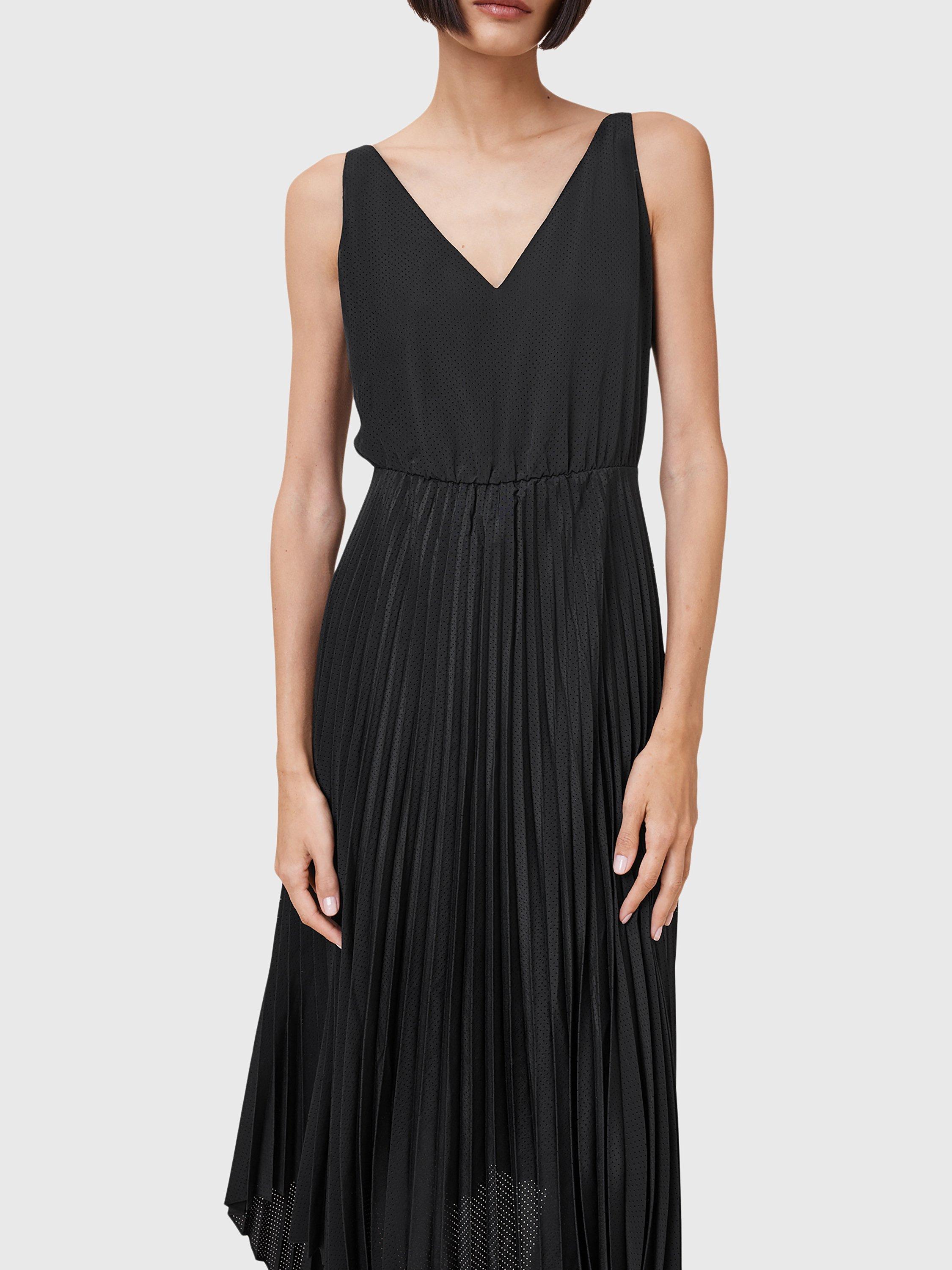 Product image 9 of 10, which shows AllSaints Leia Harley Dress, Black, XS