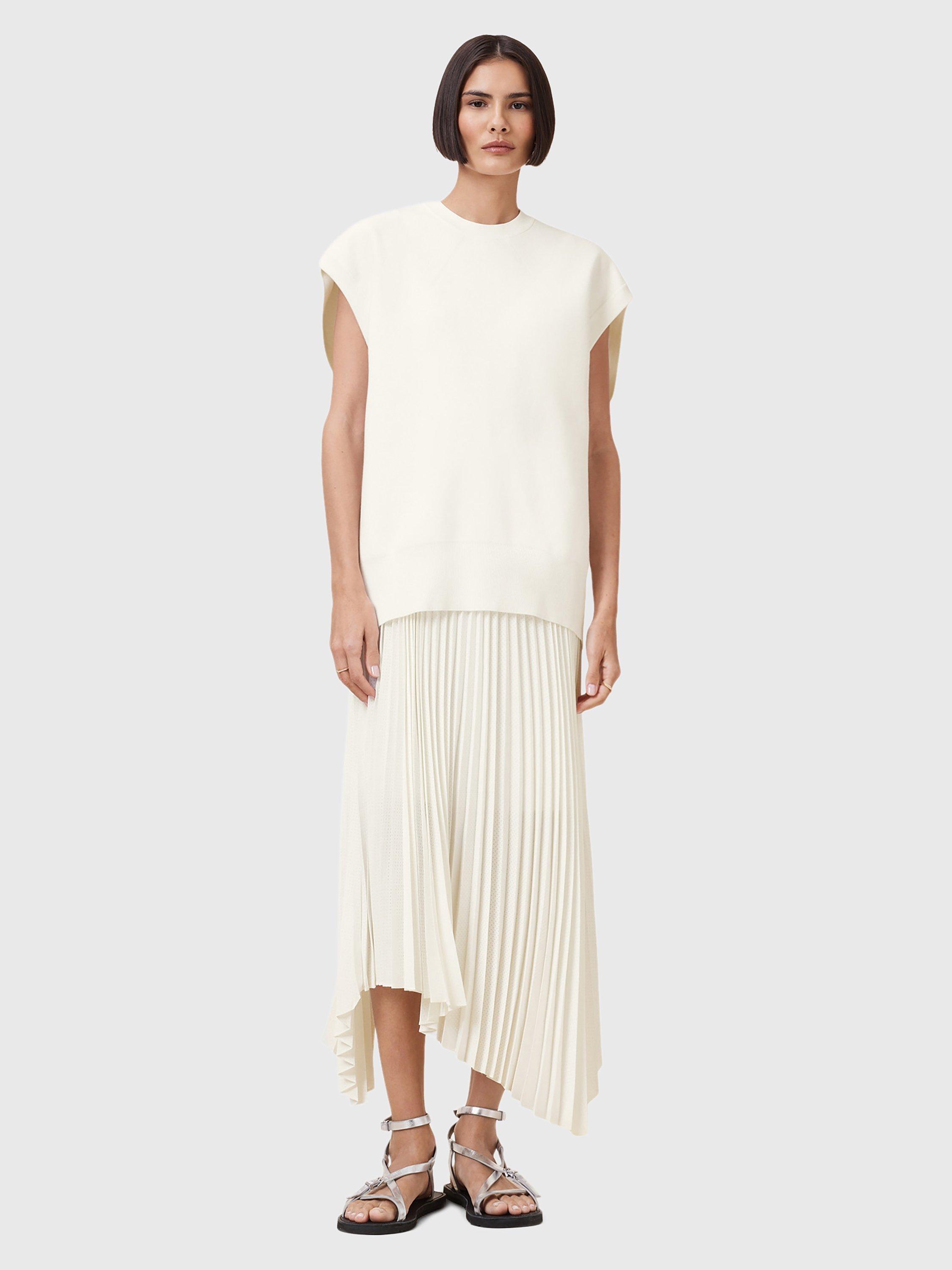 Product image 3 of 9, which shows AllSaints Leia Harley Dress, White Natural, XS