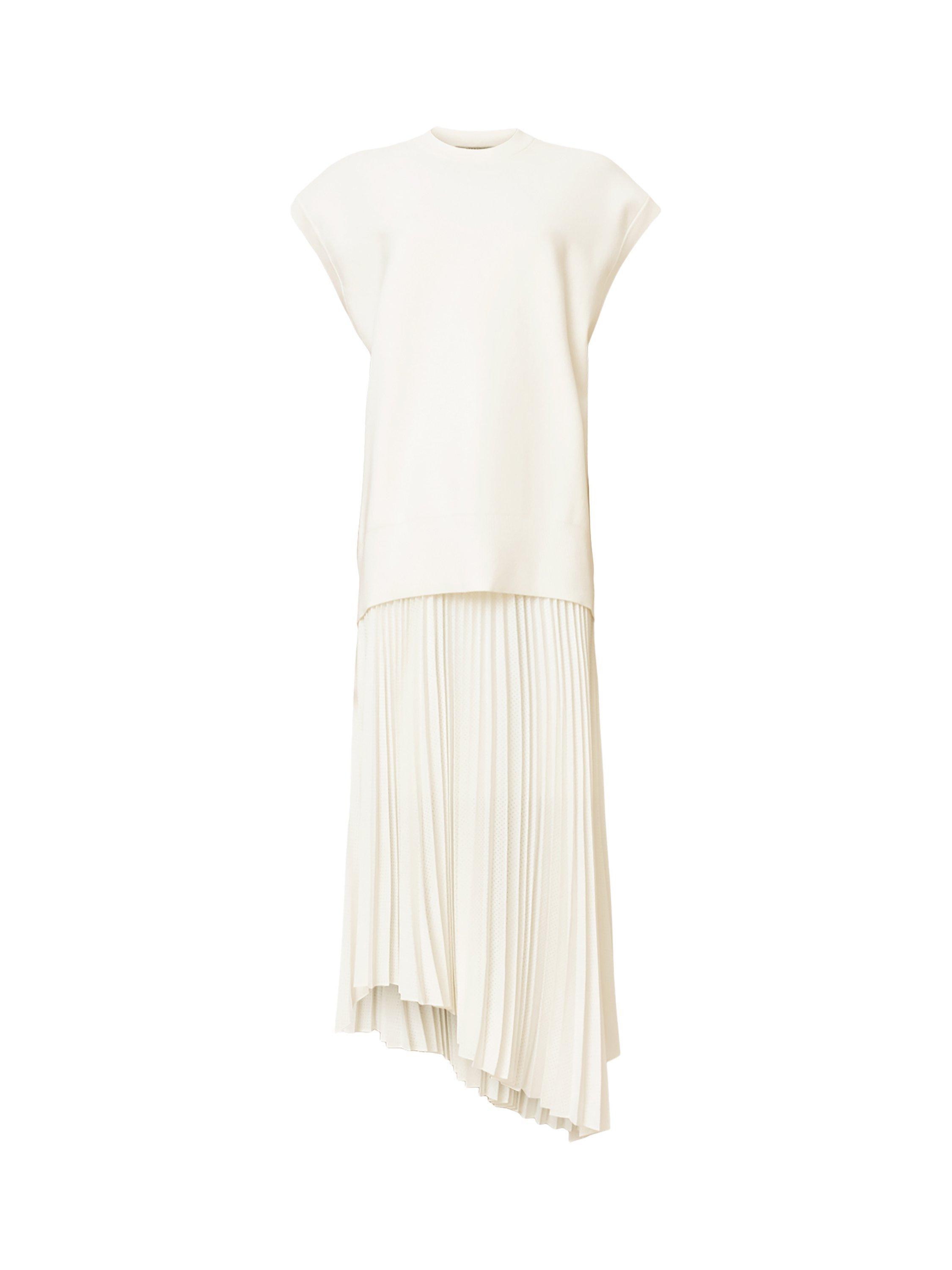 Product image 4 of 9, which shows AllSaints Leia Harley Dress, White Natural, XS