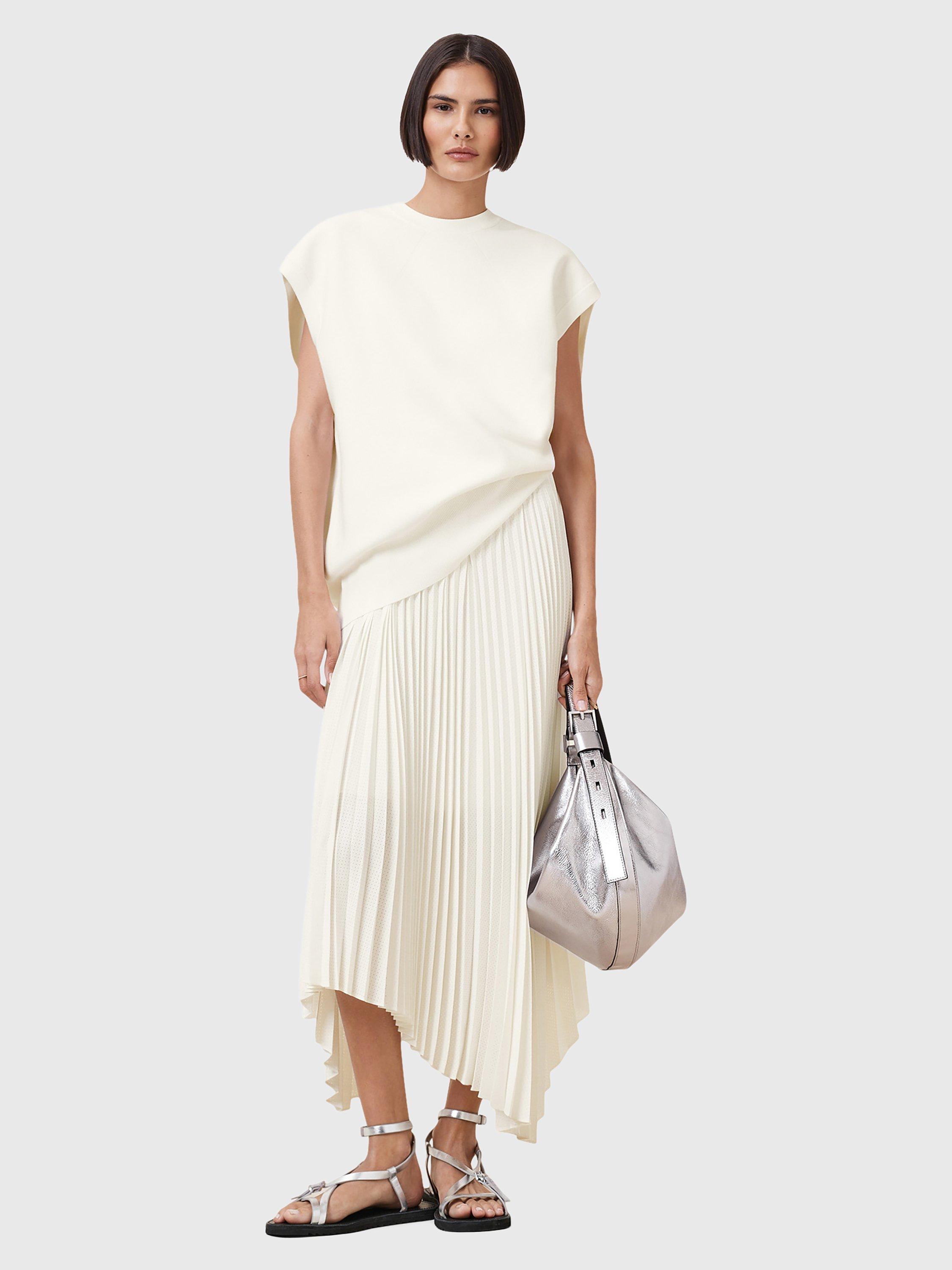 Product image 9 of 9, which shows AllSaints Leia Harley Dress, White Natural, XS