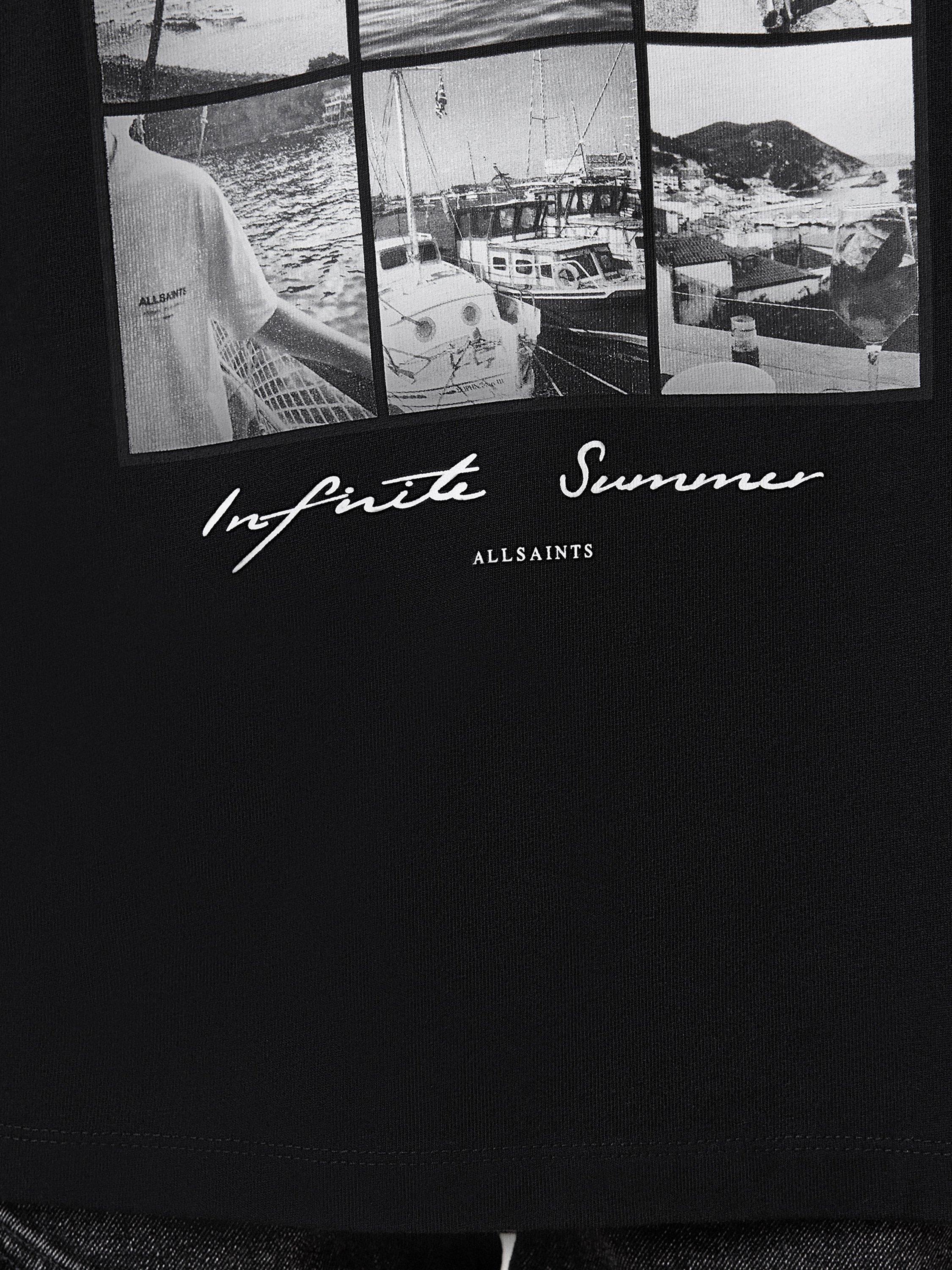 Product image 8 of 8, which shows AllSaints Amelie Photos Pure Organic Cotton T-Shirt, Black, XS