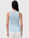 AllSaints Rina Ribbed Tank Top, Powder Blue