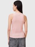 AllSaints Rina Ribbed Tank Top, Mauve Chalk Pink