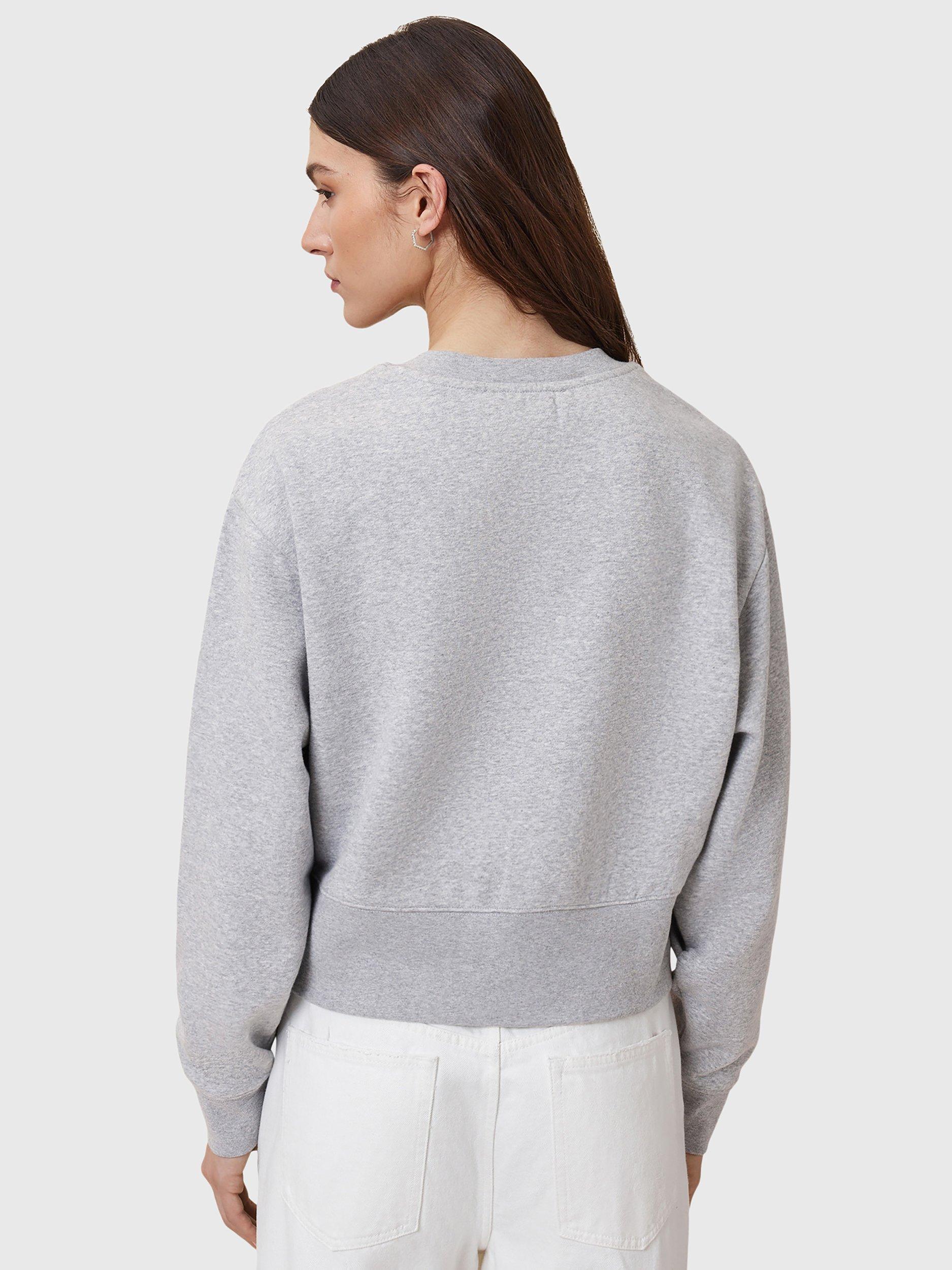 Product image 2 of 7, which shows AllSaints Separo Pearl Logo Sweatshirt, Grey Marl, L