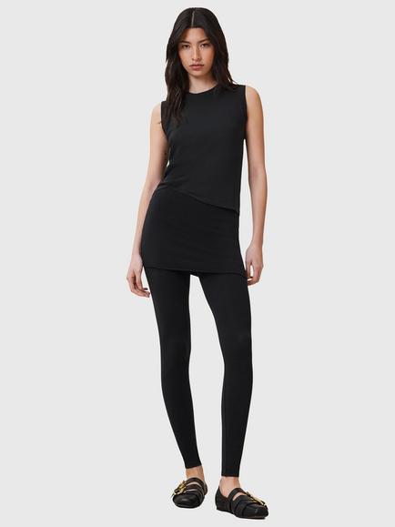 AllSaints Raffi Organic Cotton Blend Leggings, Black, Black