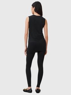 AllSaints Raffi Organic Cotton Blend Leggings, Black - view 2, Black