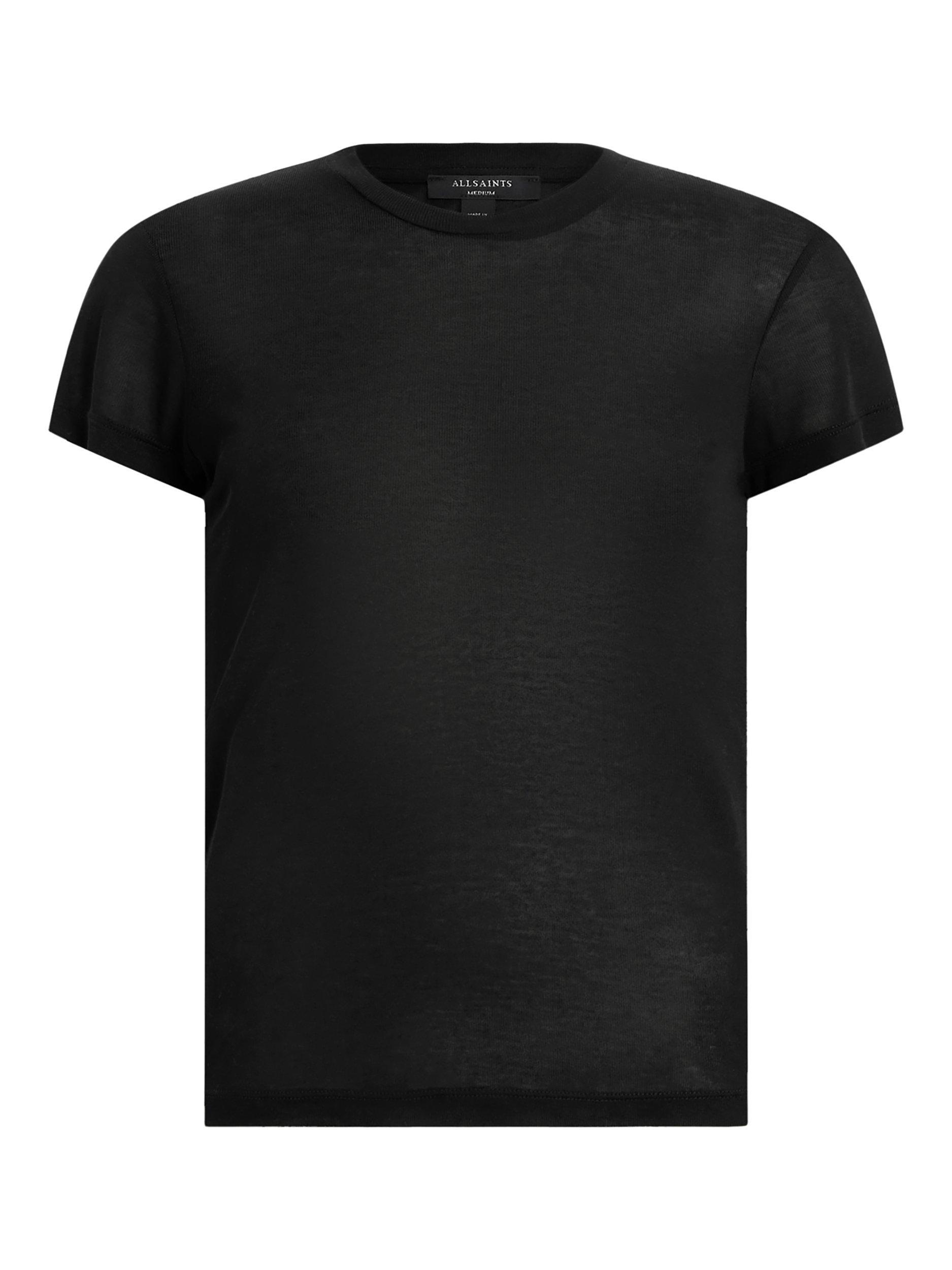 Product image 4 of 7, which shows AllSaints June Modal Slim Fit T-Shirt, Black, L