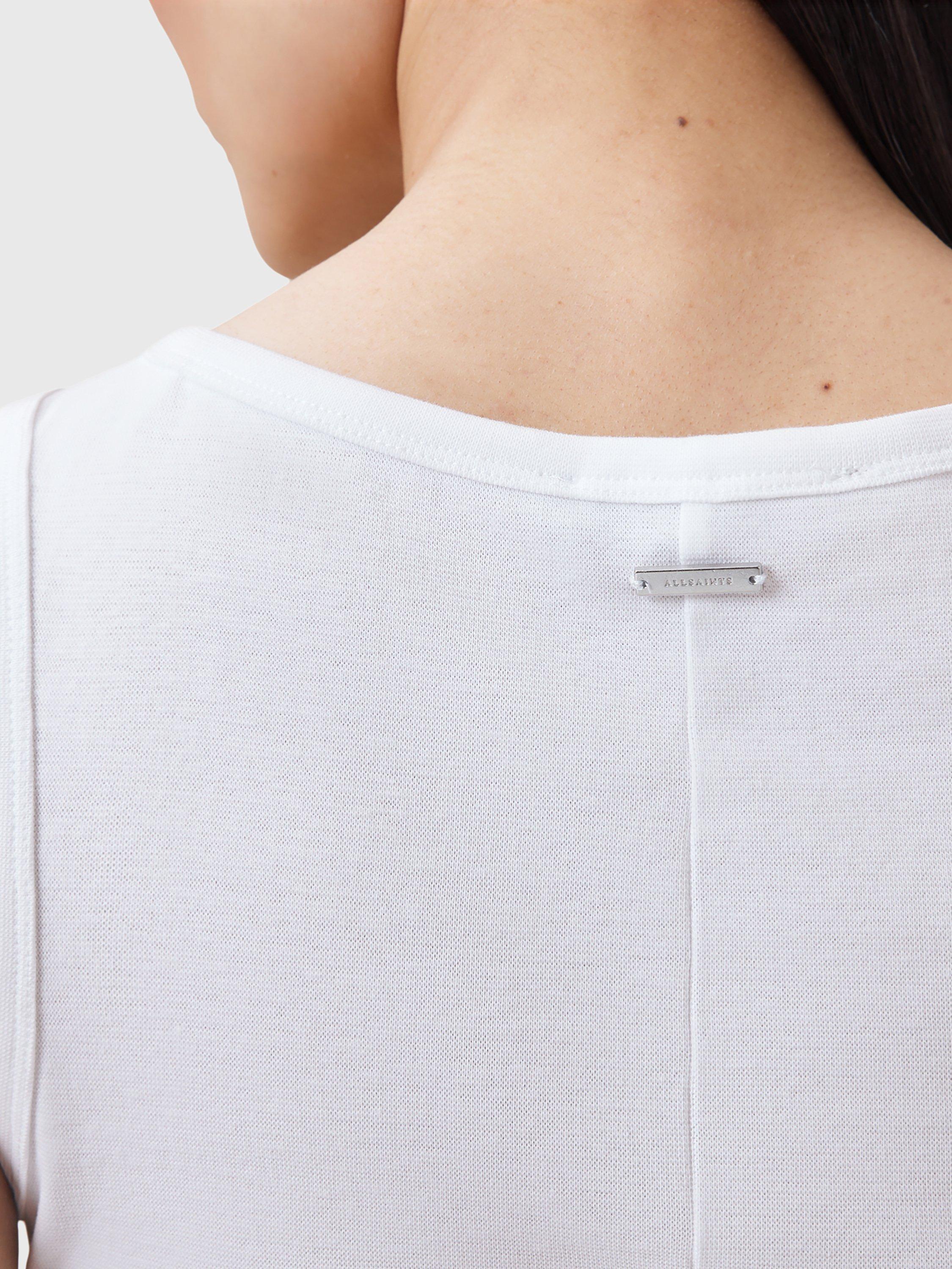 Product image 7 of 8, which shows AllSaints Katarina Organic Cotton Rich Tank Top, White, S