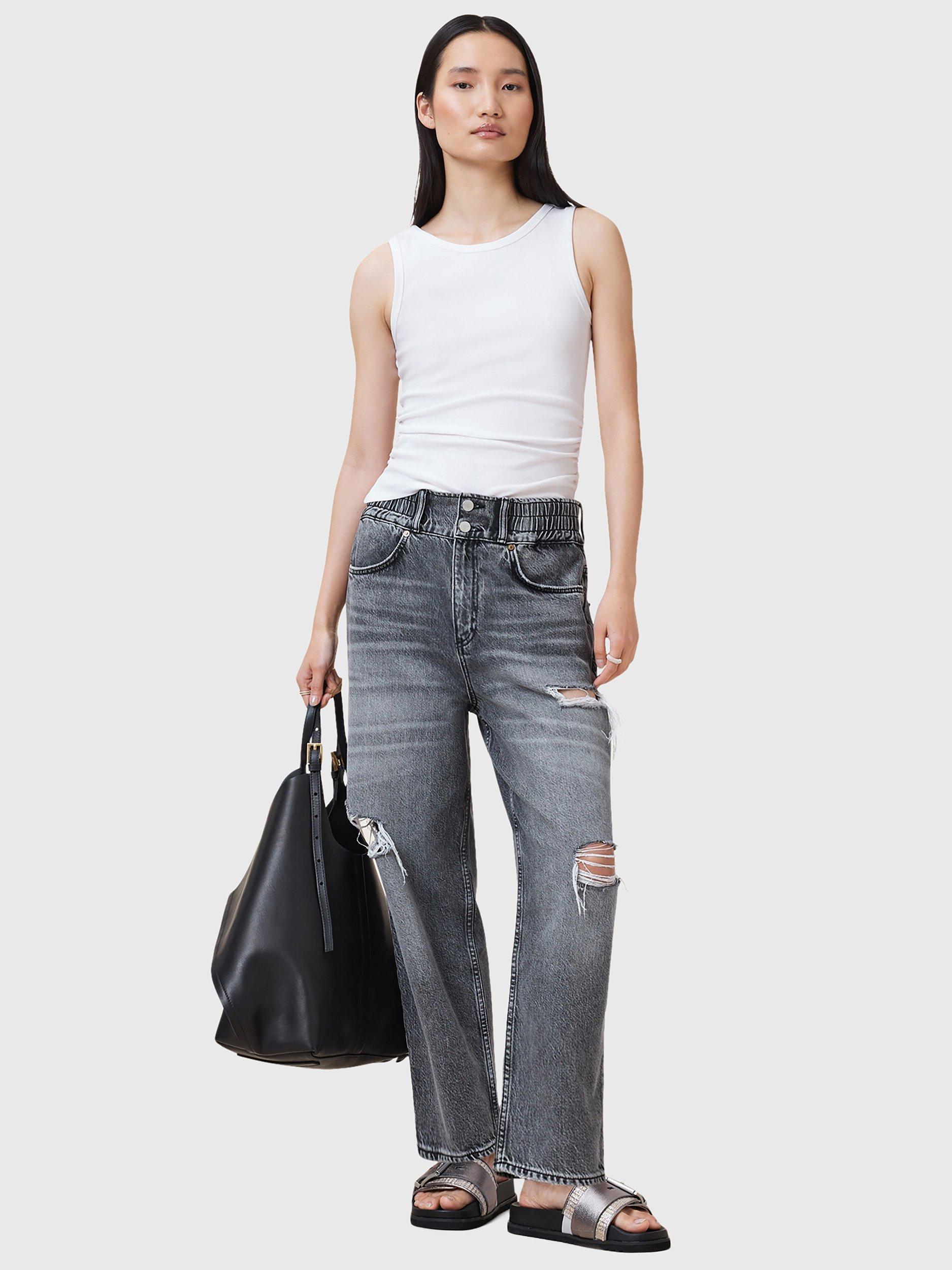 Product image 8 of 8, which shows AllSaints Katarina Organic Cotton Rich Tank Top, White, S