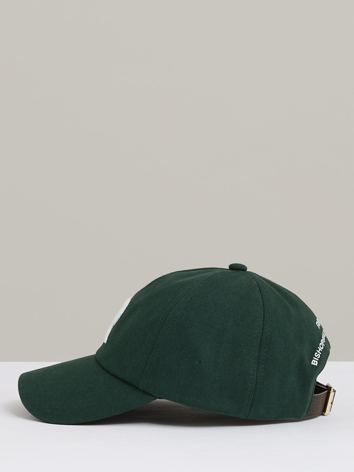 Reiss Chase Logo Embroidered Baseball Cap, Dark Green, One Size