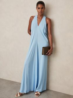 Reiss Delia Jersey Maxi Dress, Blue, Blue