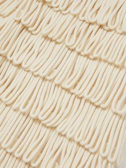 Reiss Bobbi Fringed Mini Skirt, Ivory - view 2, Ivory