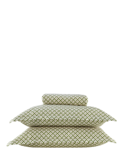 Christy Magnolia Double Fitted Sheet, Olive