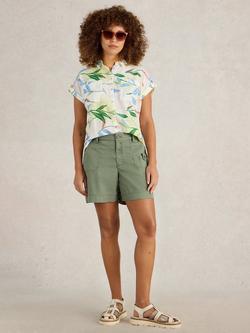 White Stuff Mollie Cargo Shorts containing TENCEL™ Lyocell, Mid Green