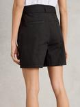 White Stuff Teakie Organic Cotton Relaxed Fit Shorts, Pure Black