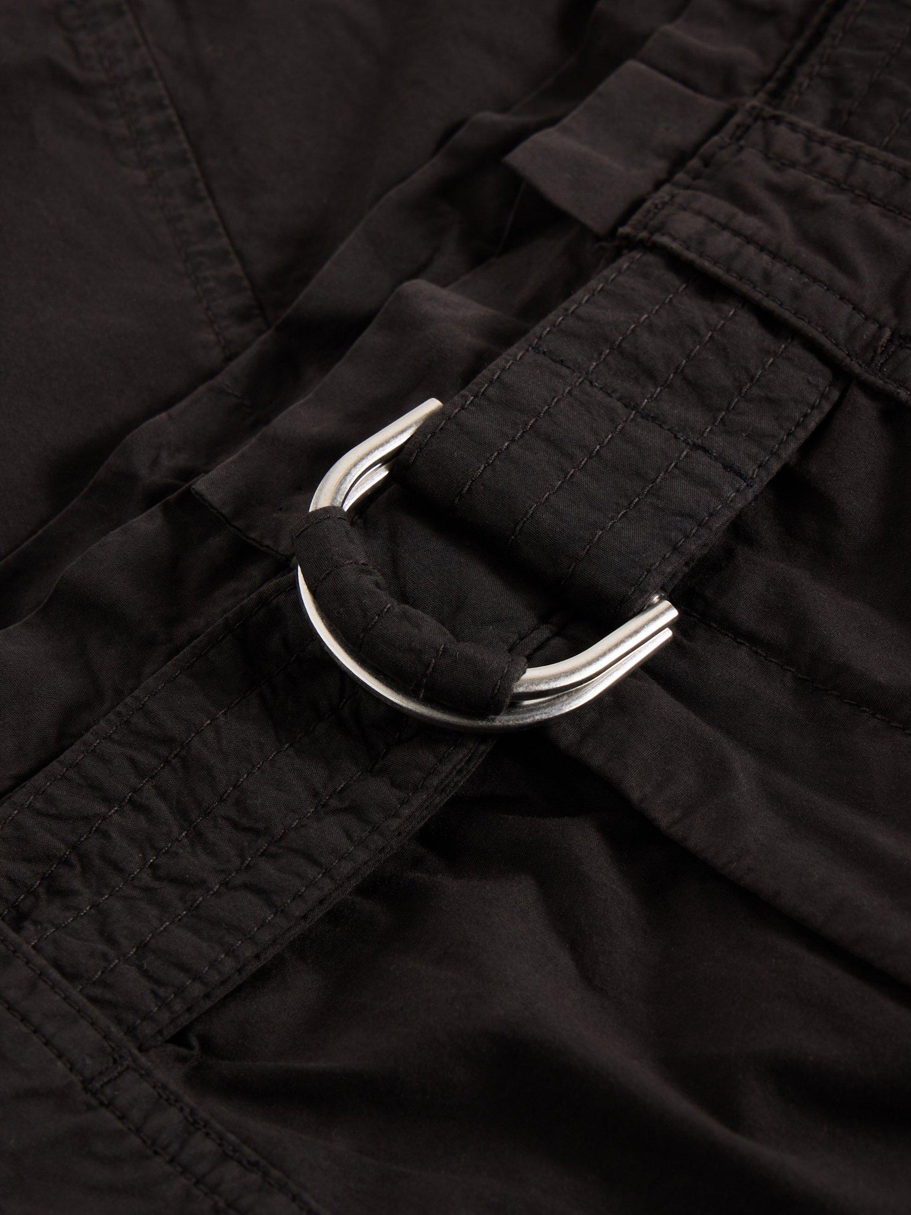 Product image 6 of 6, which shows White Stuff Teakie Organic Cotton Relaxed Fit Shorts, Pure Black, 10