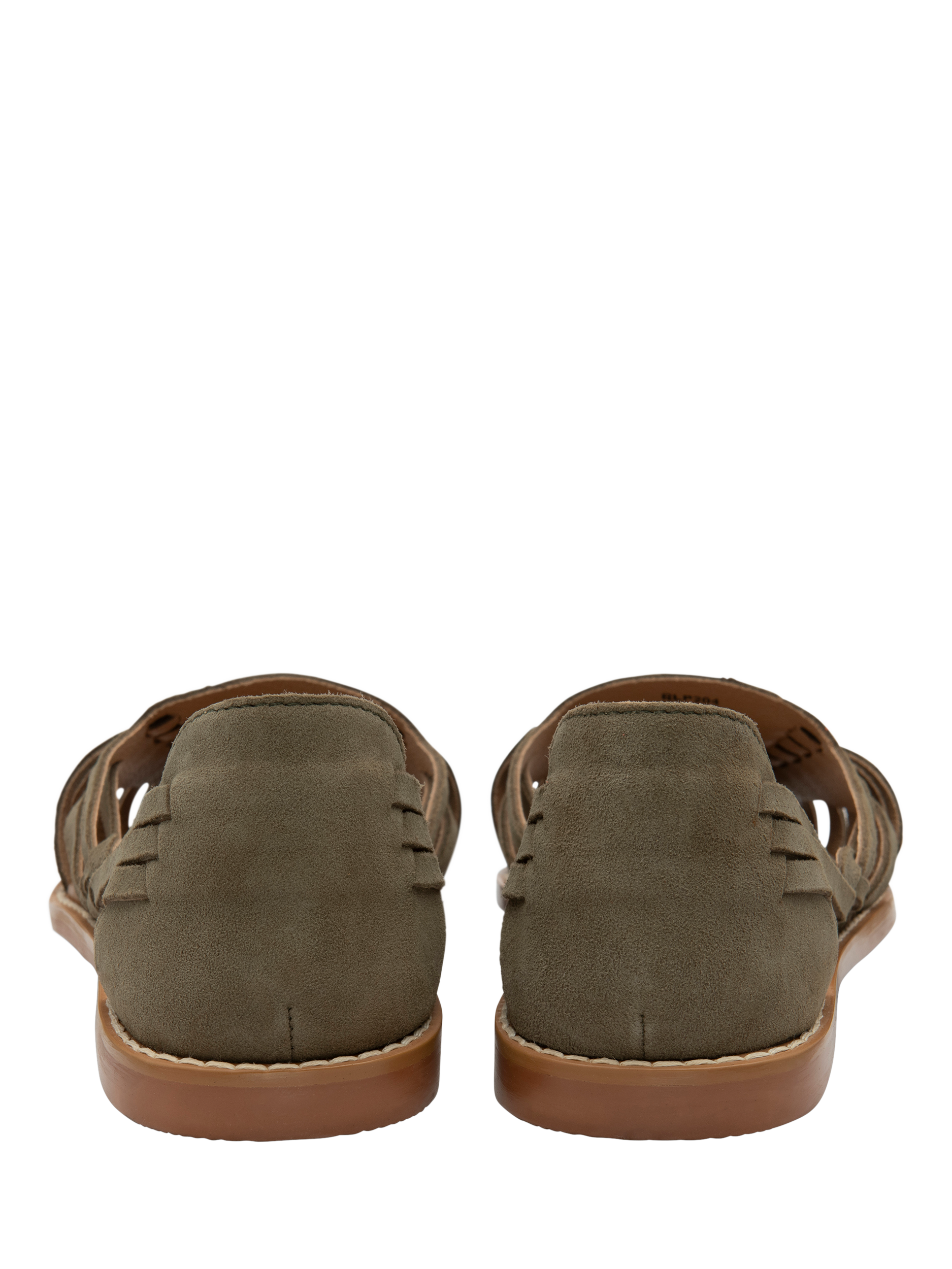 Product image 3 of 4, which shows Ravel Batley Suede Footbed Sandals, Olive, 3