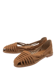 Ravel Batley Suede Footbed Sandals, Tan